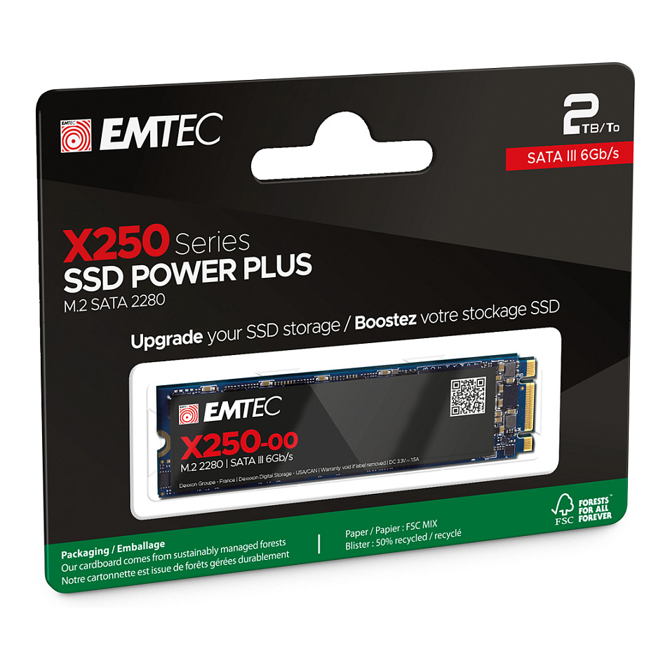 SSD disk EMTEC X250 2TB (SATA, M.2 2280)-2