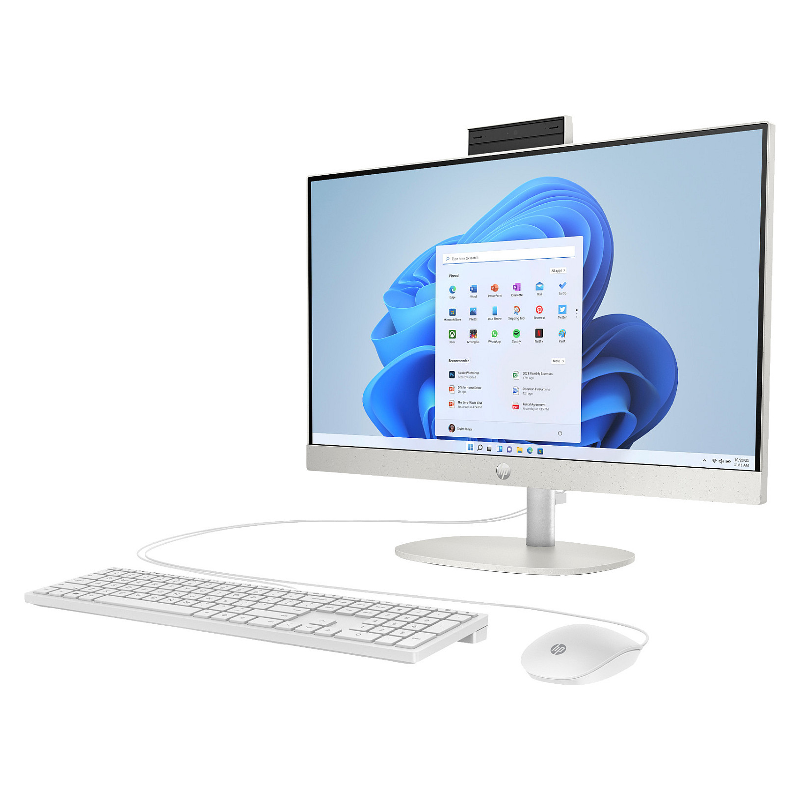 AIO računalo HP All-in-One 24-cr0109ng (23.8" IPS, Full HD, AMD Ryzen 5 7520U, 16GB RAM, 512GB SSD, AMD Radeon 610M, Windows 11 Home, bijela)-19