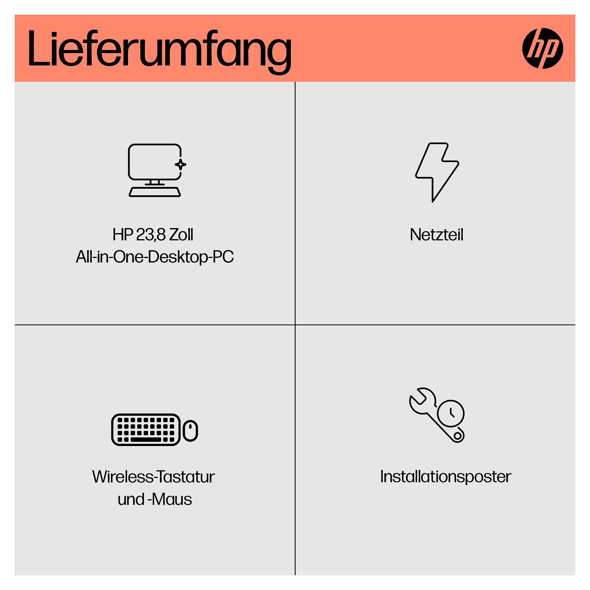 AIO računalo HP All-in-One 24-cr0109ng (23.8" IPS, Full HD, AMD Ryzen 5 7520U, 16GB RAM, 512GB SSD, AMD Radeon 610M, Windows 11 Home, bijela)-4