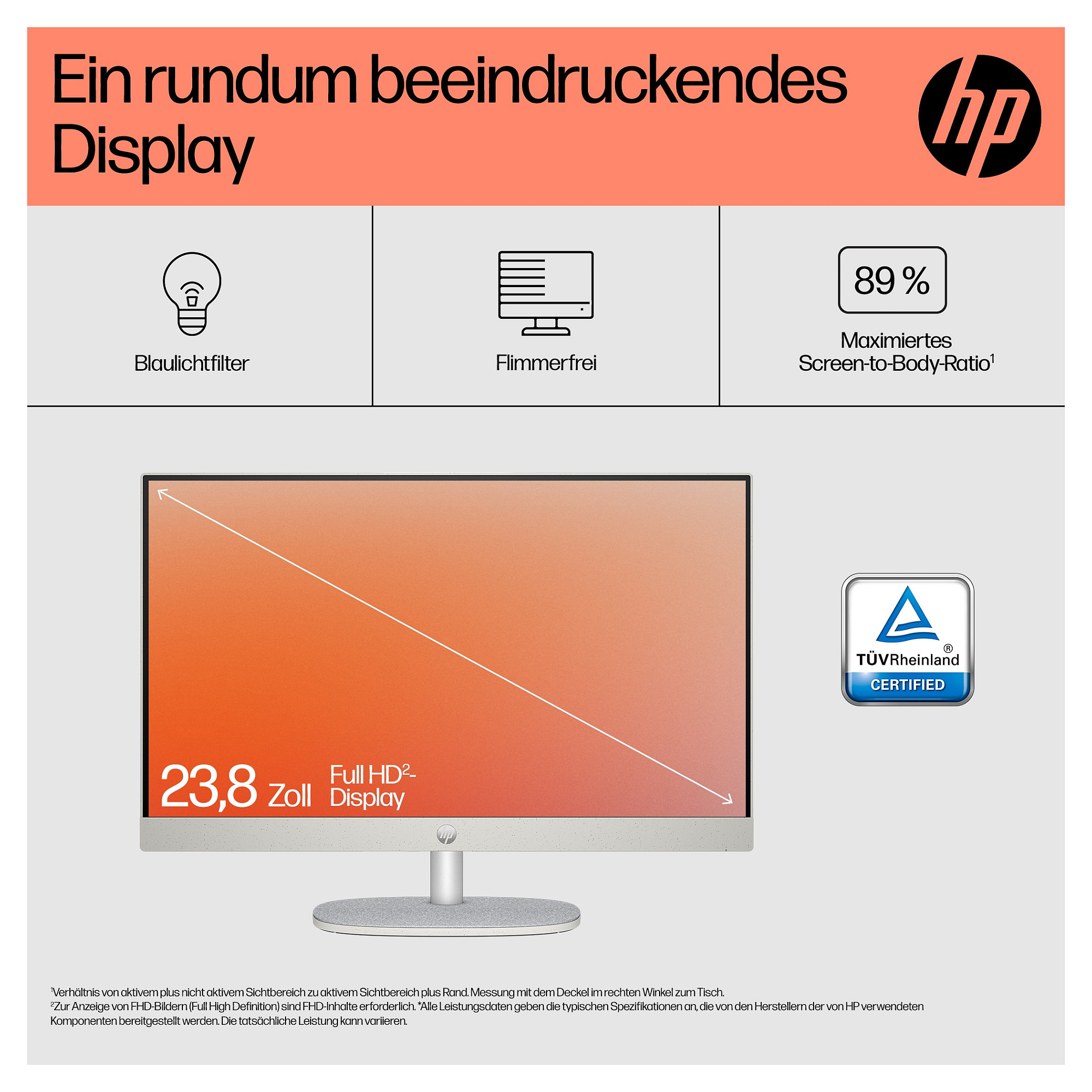 AIO računalo HP All-in-One 24-cr0109ng (23.8" IPS, Full HD, AMD Ryzen 5 7520U, 16GB RAM, 512GB SSD, AMD Radeon 610M, Windows 11 Home, bijela)-7