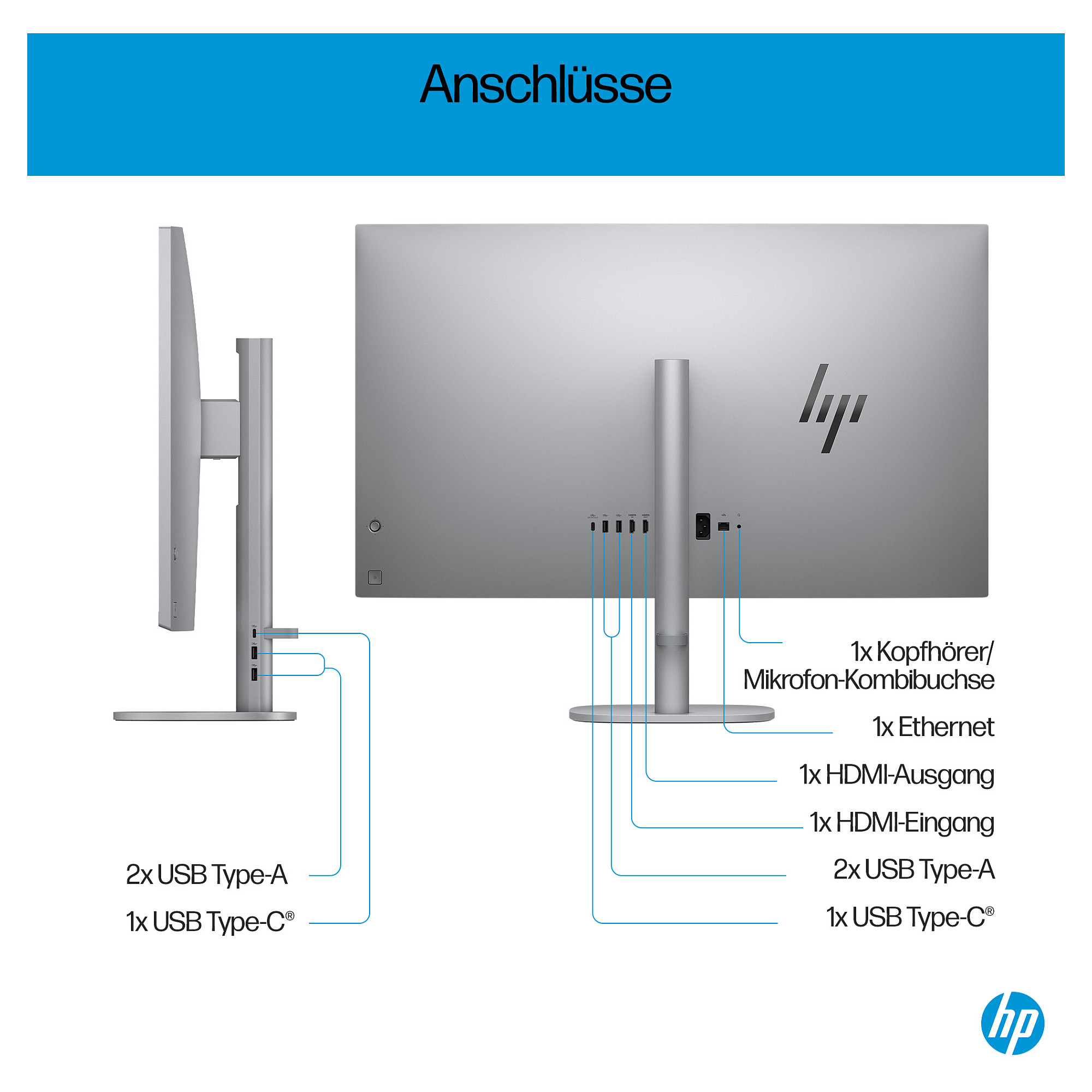 AIO računalo HP OmniStudio X 32-c0170ng (31.5" IPS, 4K UHD, Intel Core Ultra 7 155H, 32GB RAM, 1TB SSD, Intel Arc Graphics, Windows 11 Home, srebrno)-3