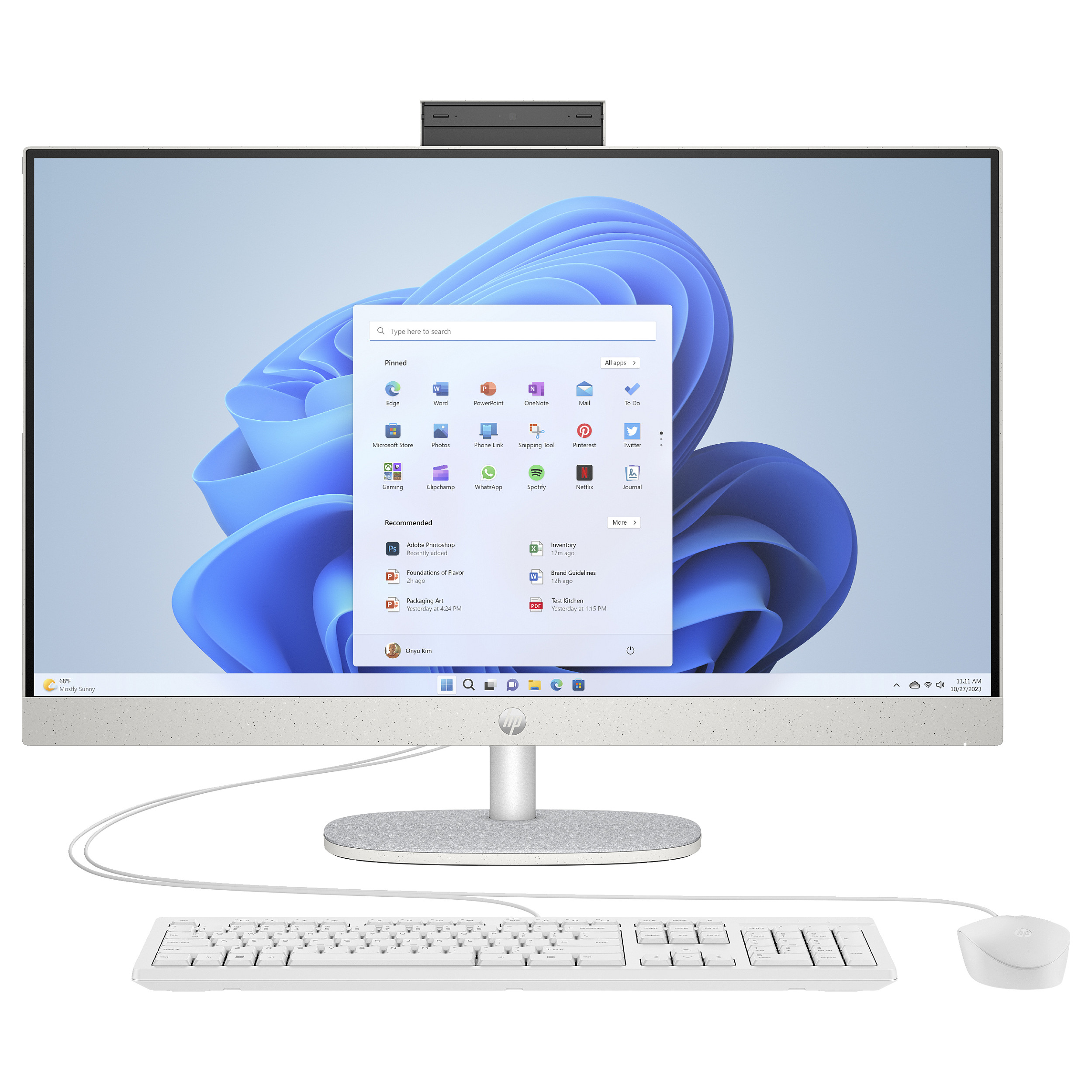 AIO HP All-in-One PC 27-cr0104ng RYZ7 7730U/16GB/1TBSSD/W11 Home-0