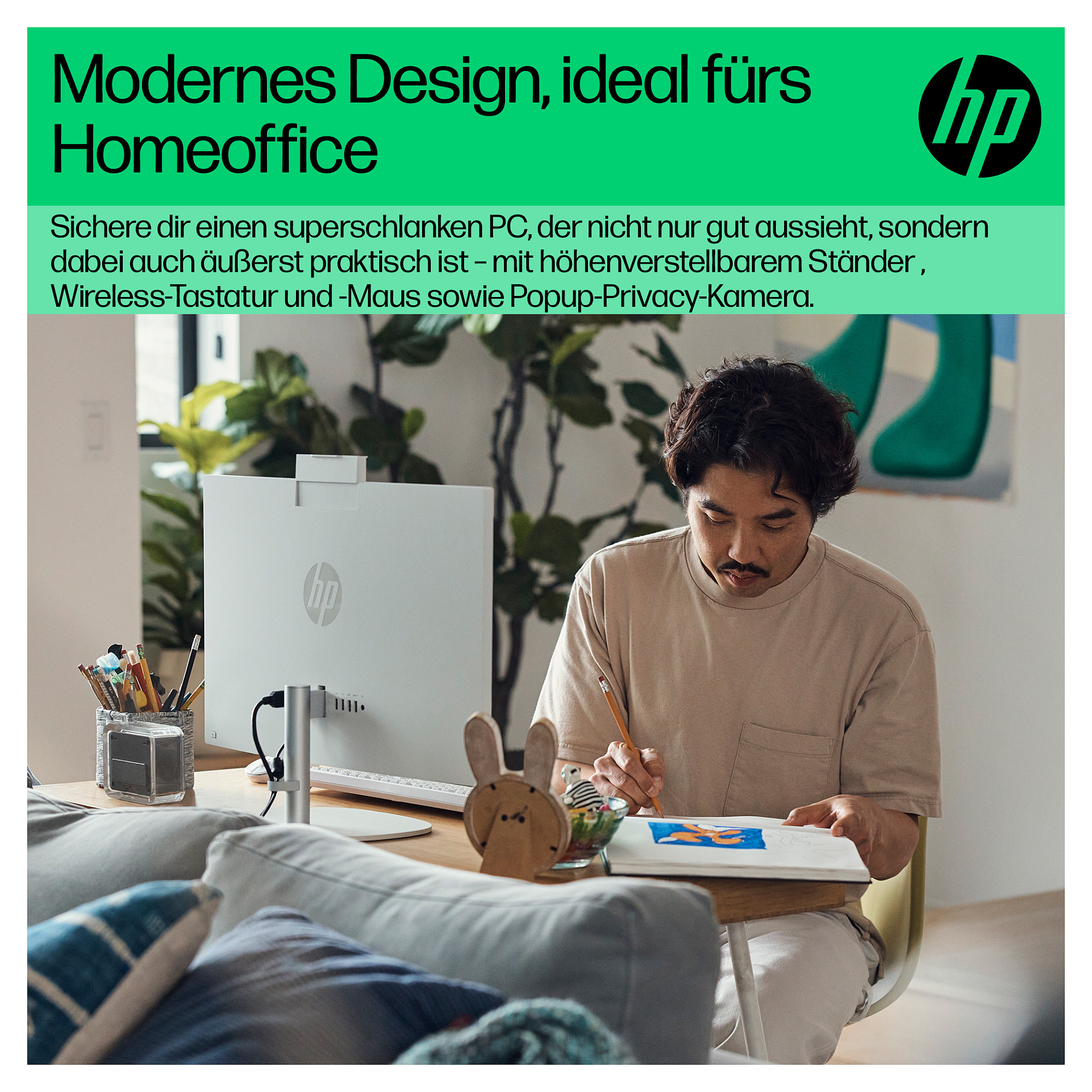 AIO računalo HP All-in-One 24-cr0241ng (23.8", IPS, Full HD, Intel Core i3-N300, 8GB RAM, 512GB SSD, Intel UHD Graphics, Windows 11 Home, touchscreen, bijela)-11