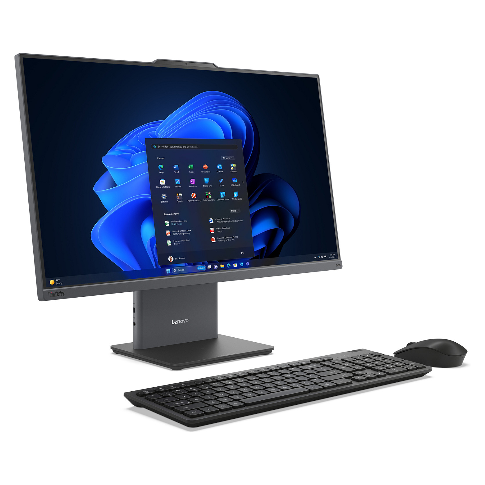 AIO računalo LENOVO ThinkCentre Neo 50a 27 (27", IPS, FHD, Intel Core i7-13620H, 32GB RAM, 1TB SSD, Intel UHD Graphics, Windows 11 Pro, Touchscreen)-2