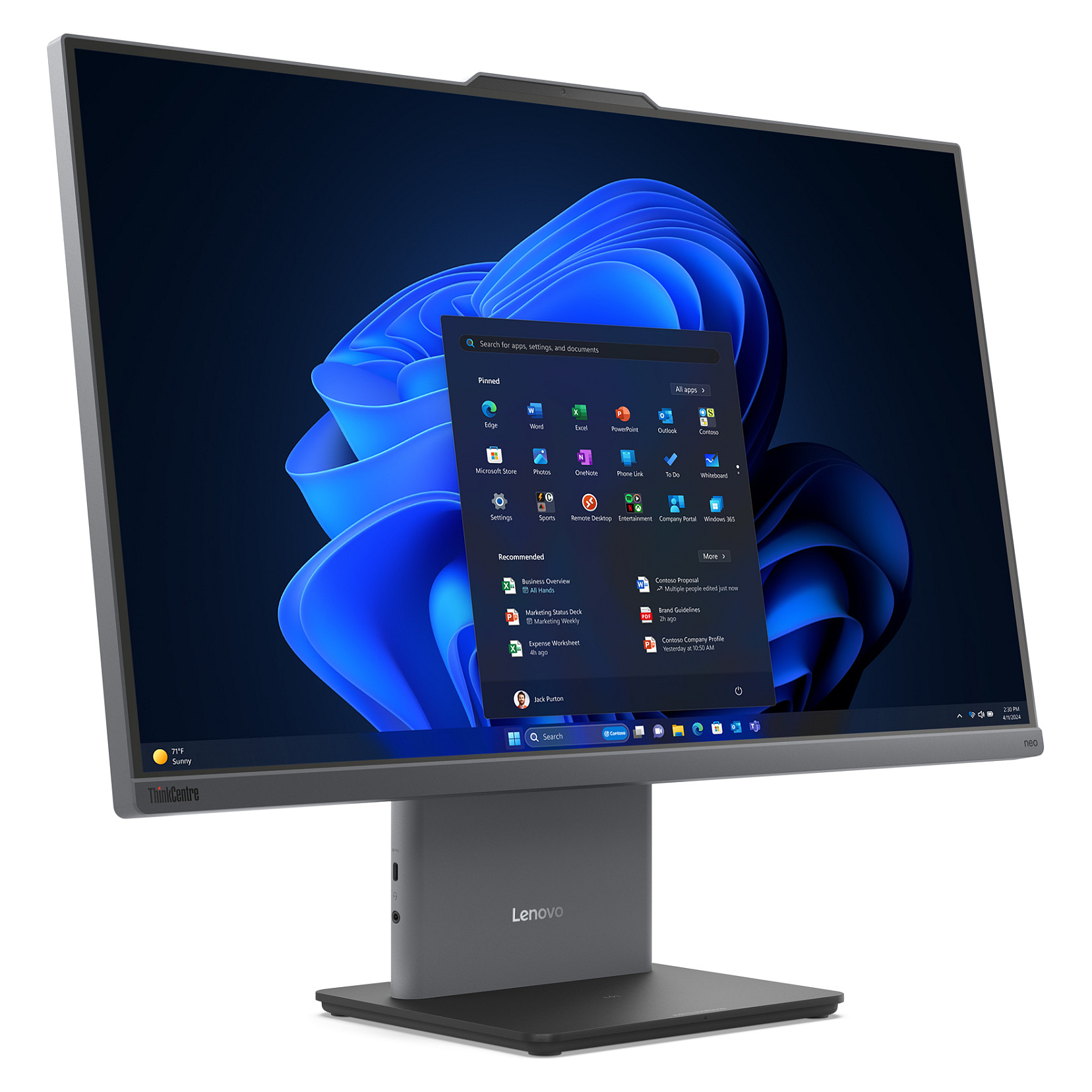 AIO računalo LENOVO ThinkCentre Neo 50a 27 (27", IPS, FHD, Intel Core i7-13620H, 32GB RAM, 1TB SSD, Intel UHD Graphics, Windows 11 Pro, Touchscreen)-8