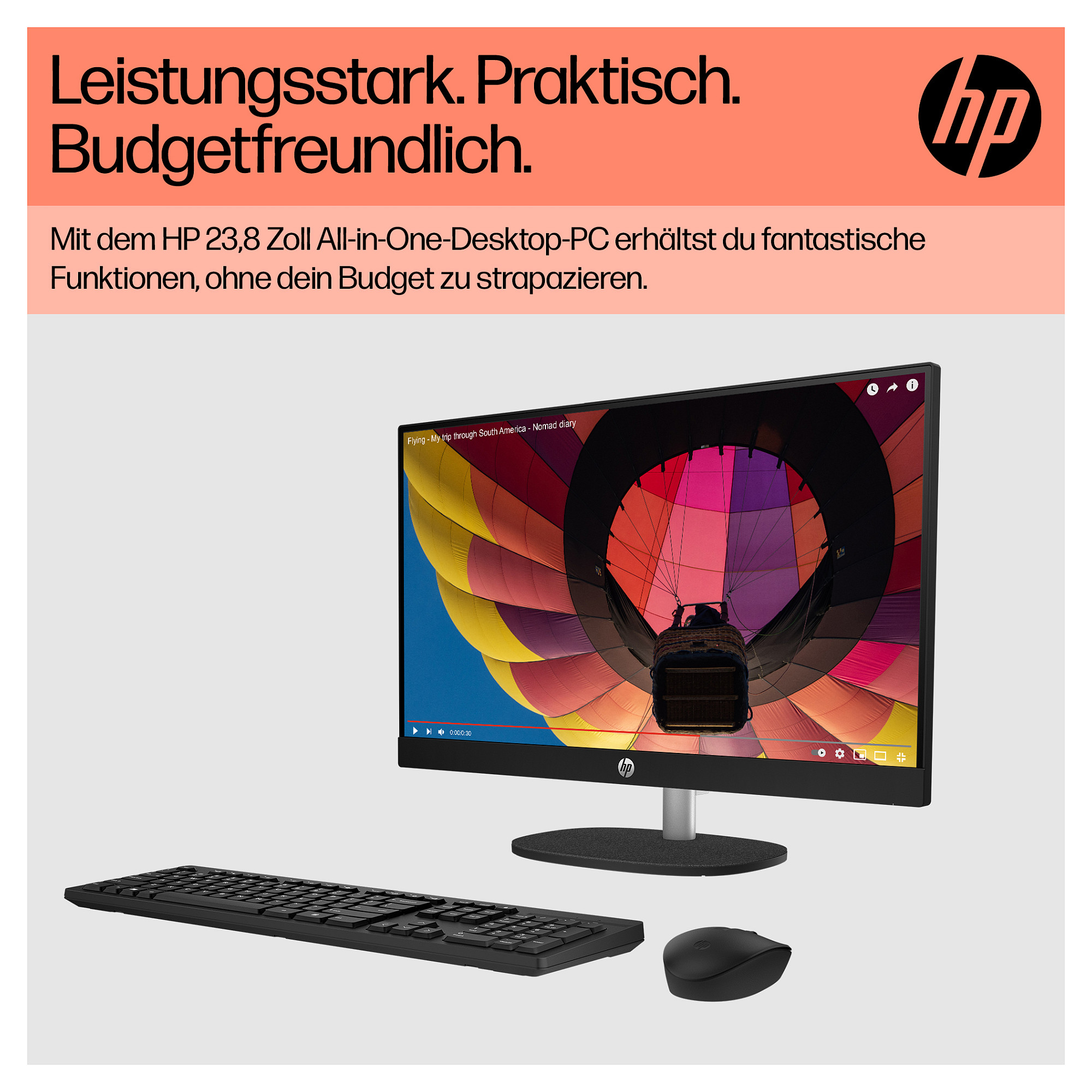 AIO računalo HP 24-cr0110ng (23.8" IPS, Full HD, AMD Ryzen 3 7320U, 8GB, 512GB SSD, AMD Radeon Graphics, FreeDOS, bijelo)-6