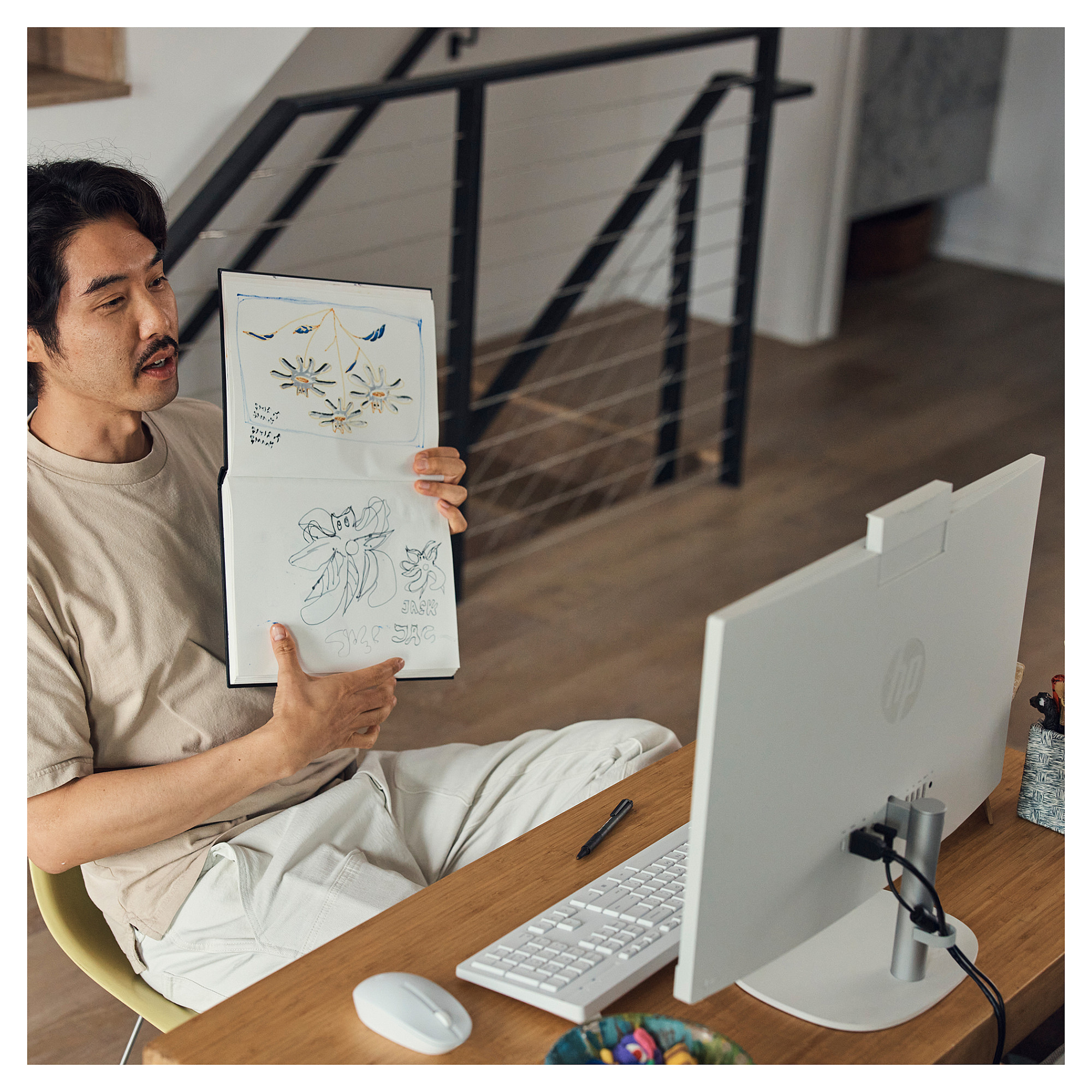 AIO računalo HP All-in-One 24-cr0103ng (23.8" IPS, FHD, Intel Core i5-1335U, 16GB, 512GB SSD, Intel Iris Xe Graphics, Windows 11 Home, bijelo)-11