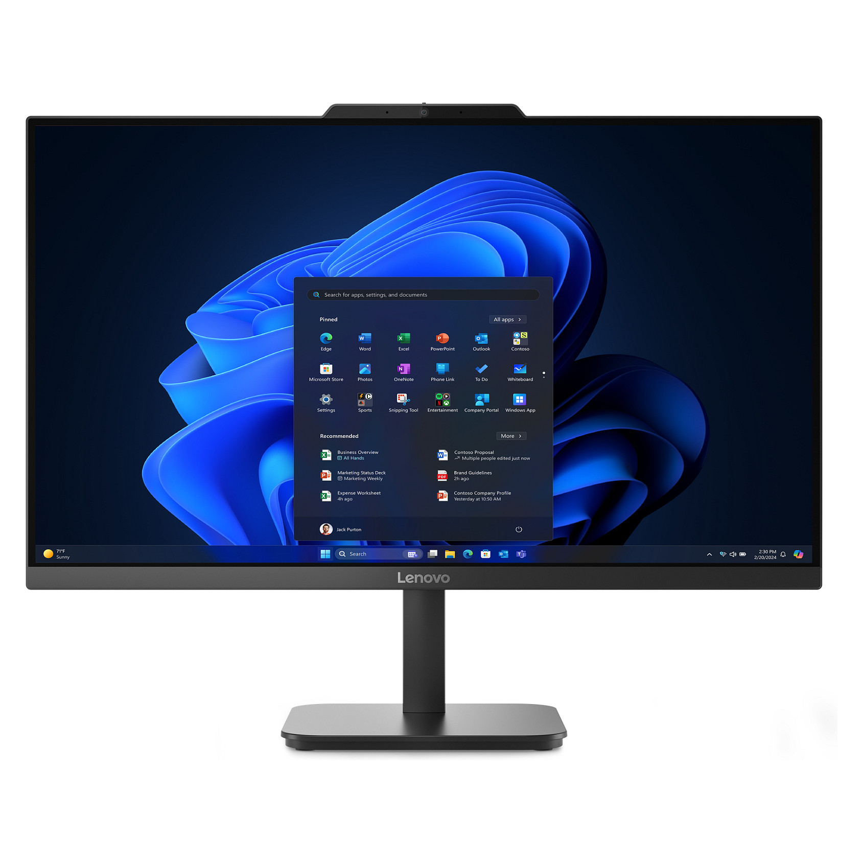 AIO računalo LENOVO ThinkCentre V100 (23.8" IPS FHD, Intel Processor N100, 8GB RAM, 256GB SSD, Intel UHD Graphics, Windows 11 Pro, crno)-2