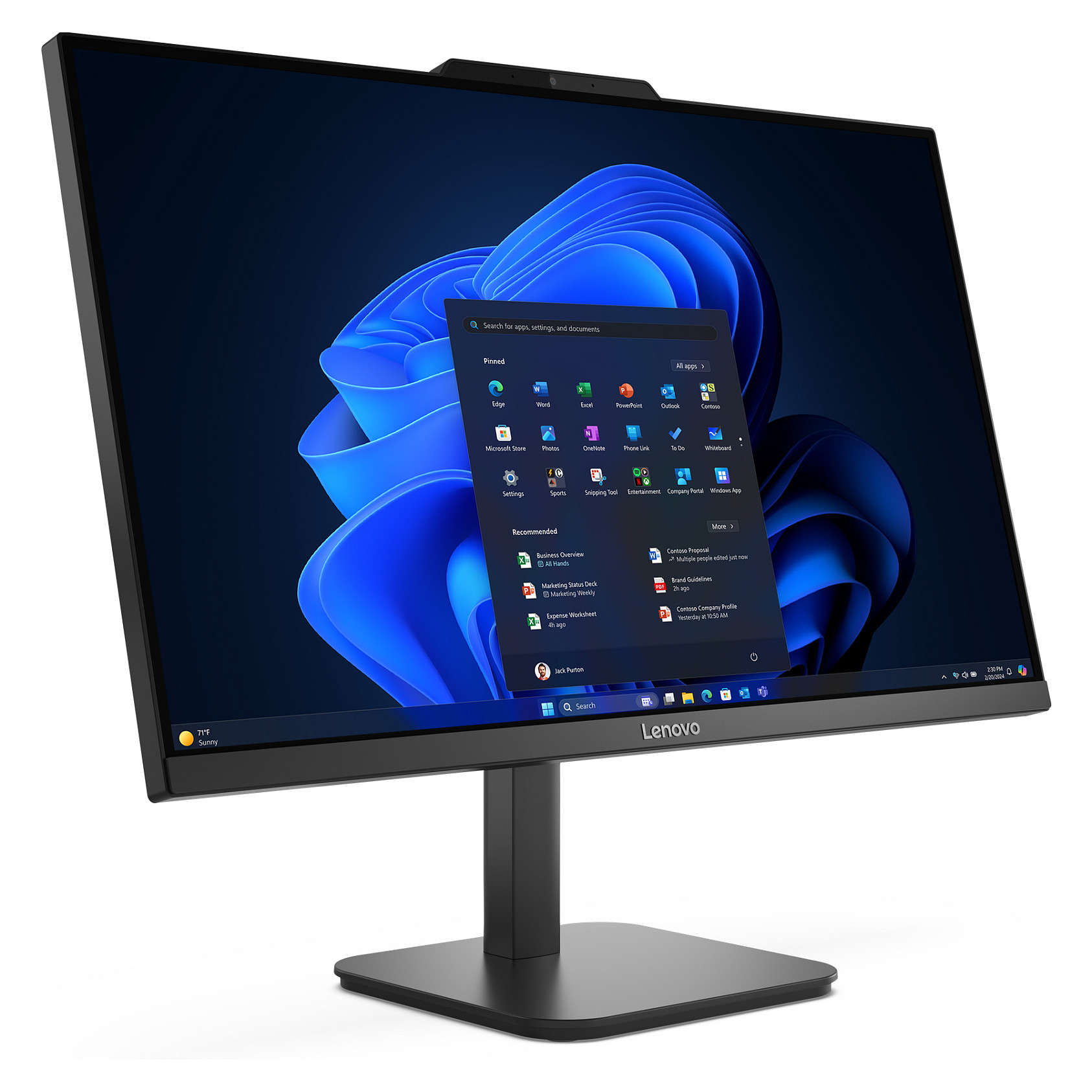 AIO računalo LENOVO ThinkCentre V100 (23.8" IPS FHD, Intel Processor N100, 8GB RAM, 256GB SSD, Intel UHD Graphics, Windows 11 Pro, crno)-3