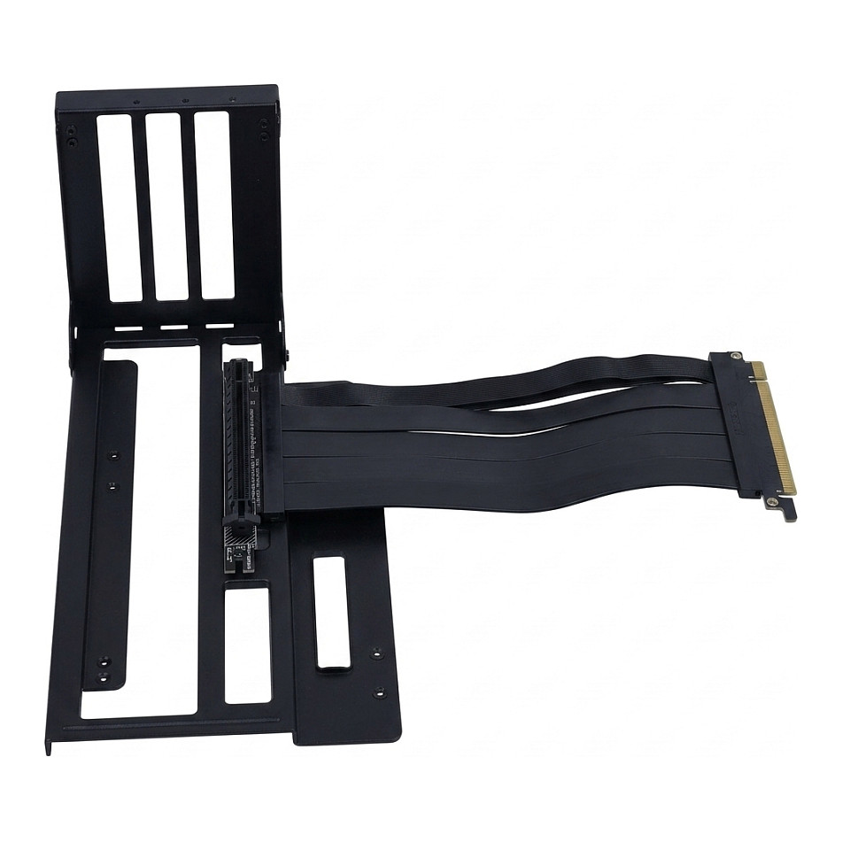 Nosač za grafičku karticu MONTECH Vertical Graphics Card Holder (PCIe 4.0 Riser kabel 20 cm), crna boja-0