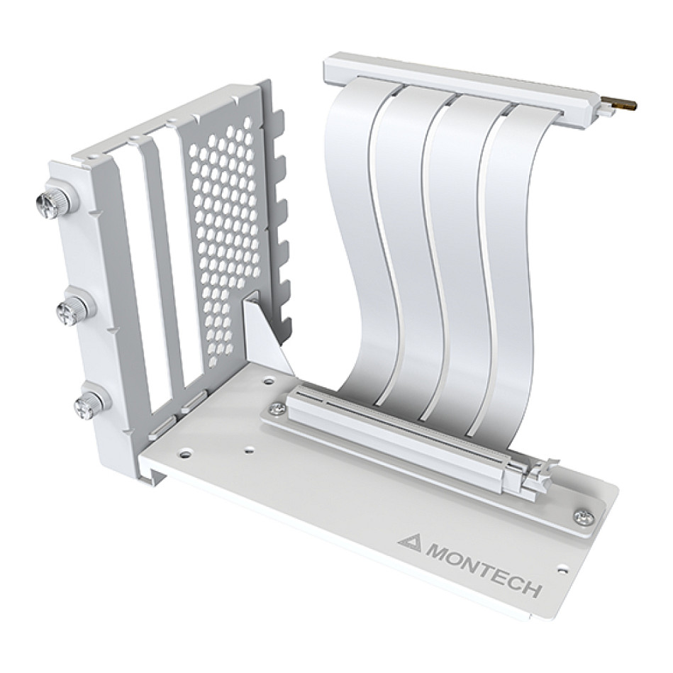 Montech Vertikales GPU Mounting Kit, PCIe 4.0 Riser-Kabel (wei, 20cm)-0