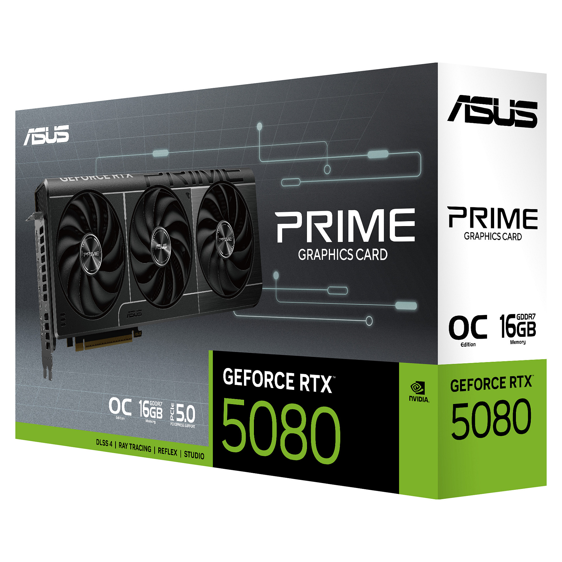 RTX 5080 16GB ASUS Prime EVO OC Edition GDDR7-12