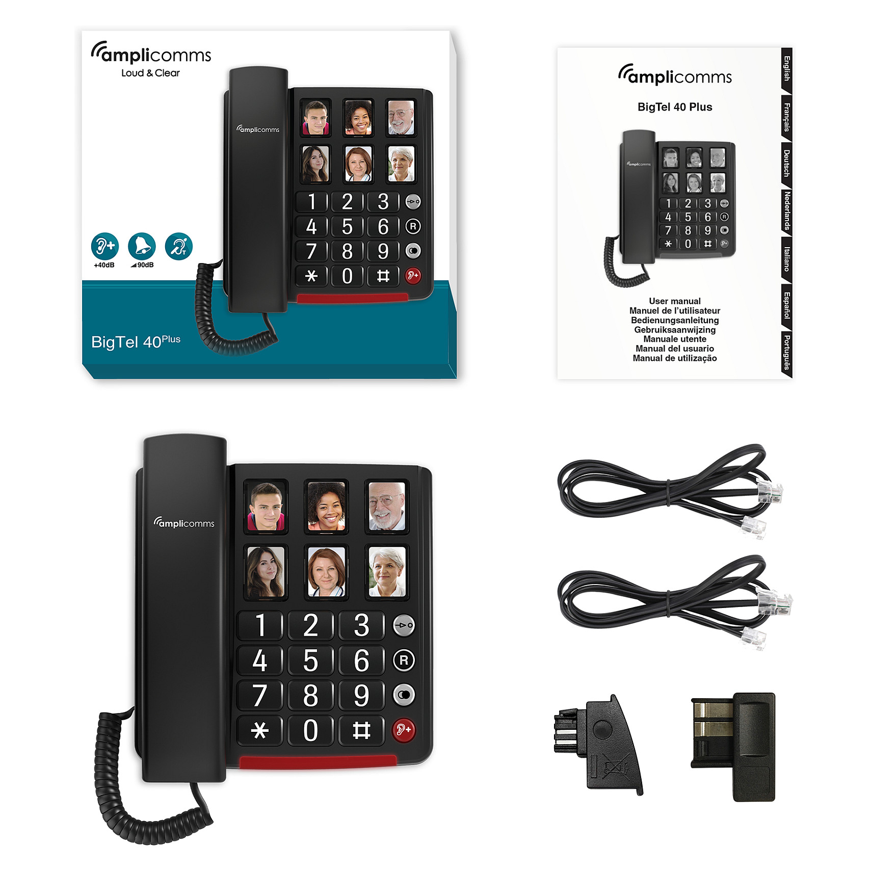 amplicomms BigTel 40 plus Grotastentelefon/Fototasten-3