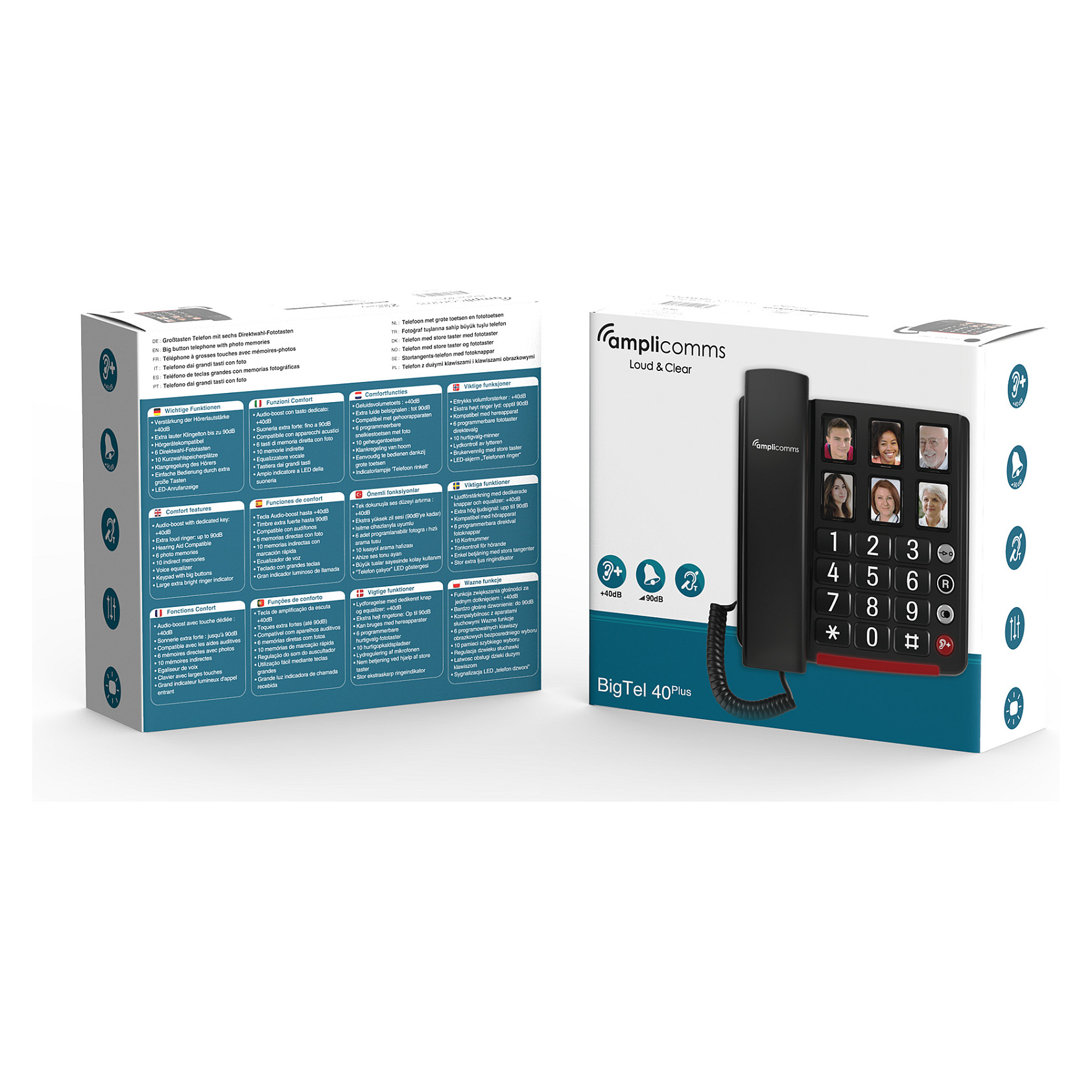 amplicomms BigTel 40 plus Grotastentelefon/Fototasten-4
