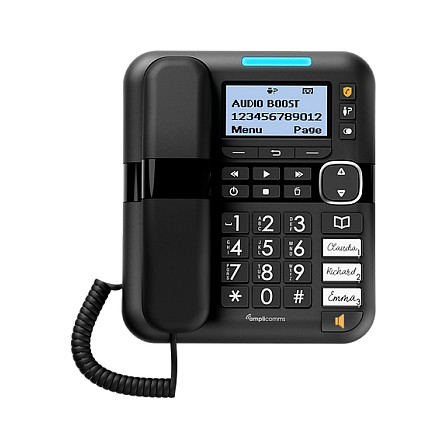 amplicomms BigTel 1580 schwarz Grosstastentelefon-1