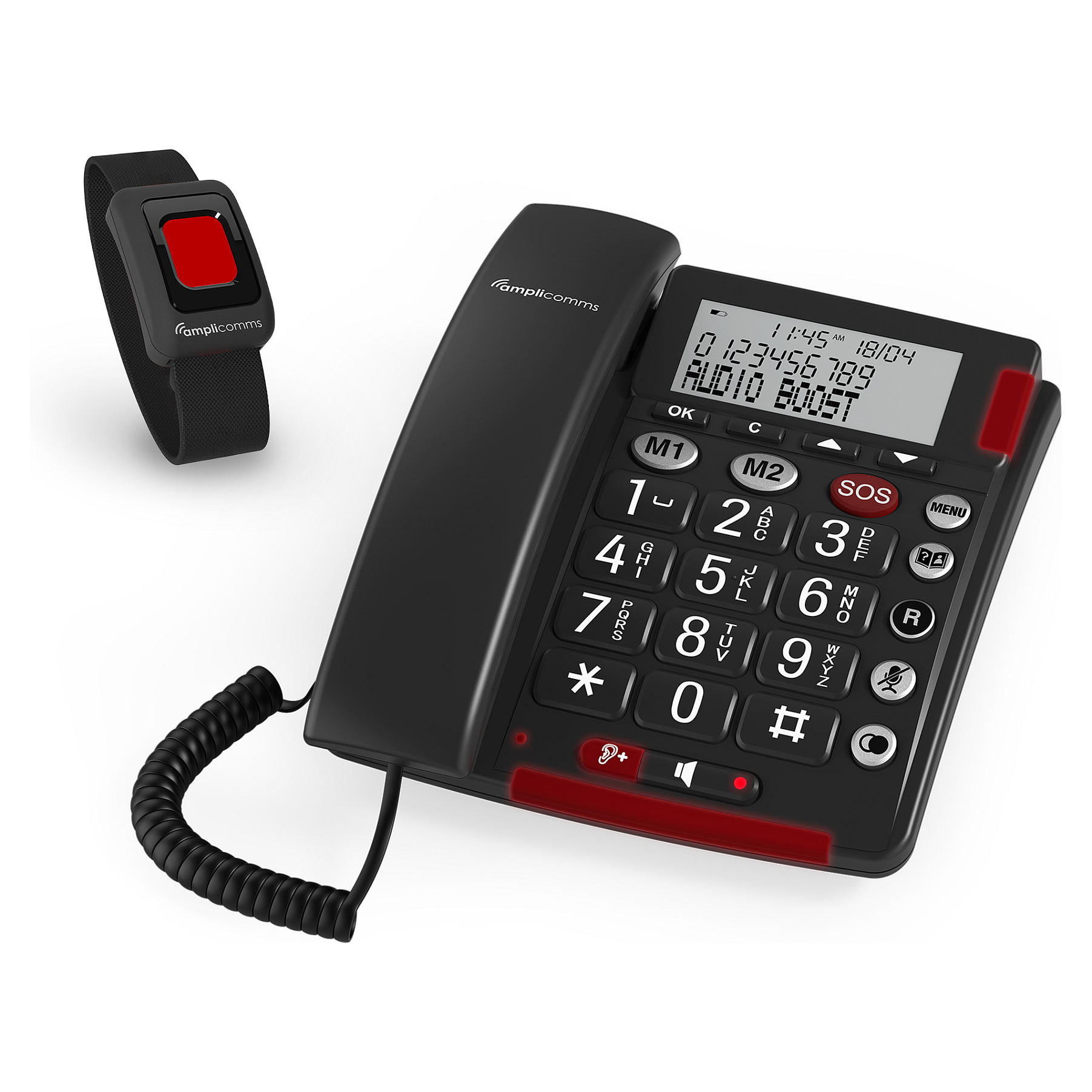 amplicomms BigTel 50 Alarm Plus Grotastentelefon/Fototasten-1
