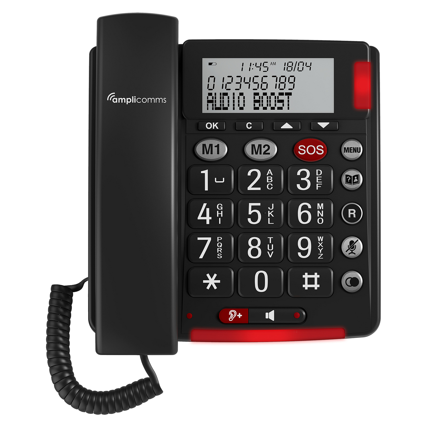 amplicomms BigTel 50 Alarm Plus Grotastentelefon/Fototasten-3