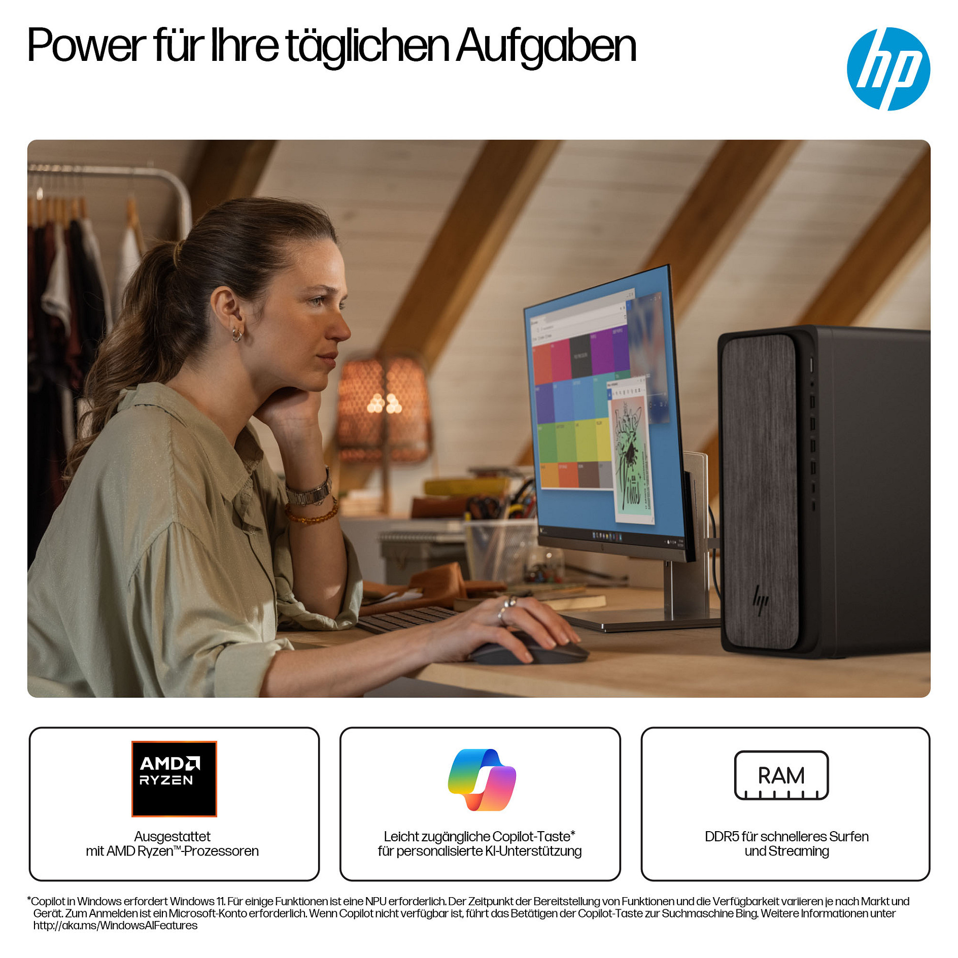 Desktop računalo HP Omnidesk M02-0153ng (AMD Ryzen 5 8500G, 16GB RAM, 512GB SSD, AMD Radeon Graphics, Windows 11 Home, Tower)-13