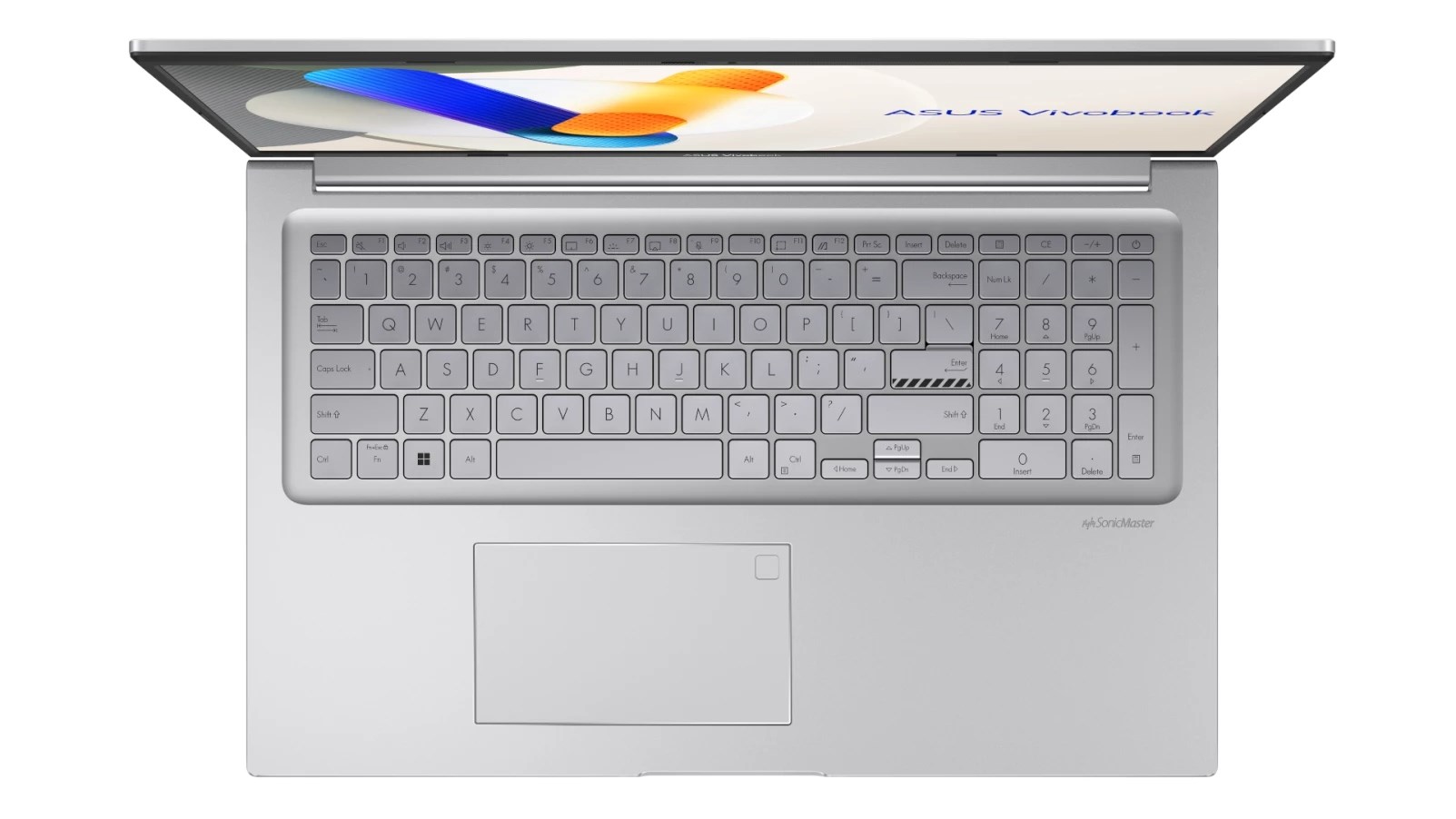 Laptop ASUS Vivobook 17 X1704VA-AU1067 (17.3", IPS, Full HD, Intel Core 5 120U, 16GB, 512GB SSD, Intel Graphics, Bez operativnog sustava, Non-HR tipkovnica, Srebrna)-1