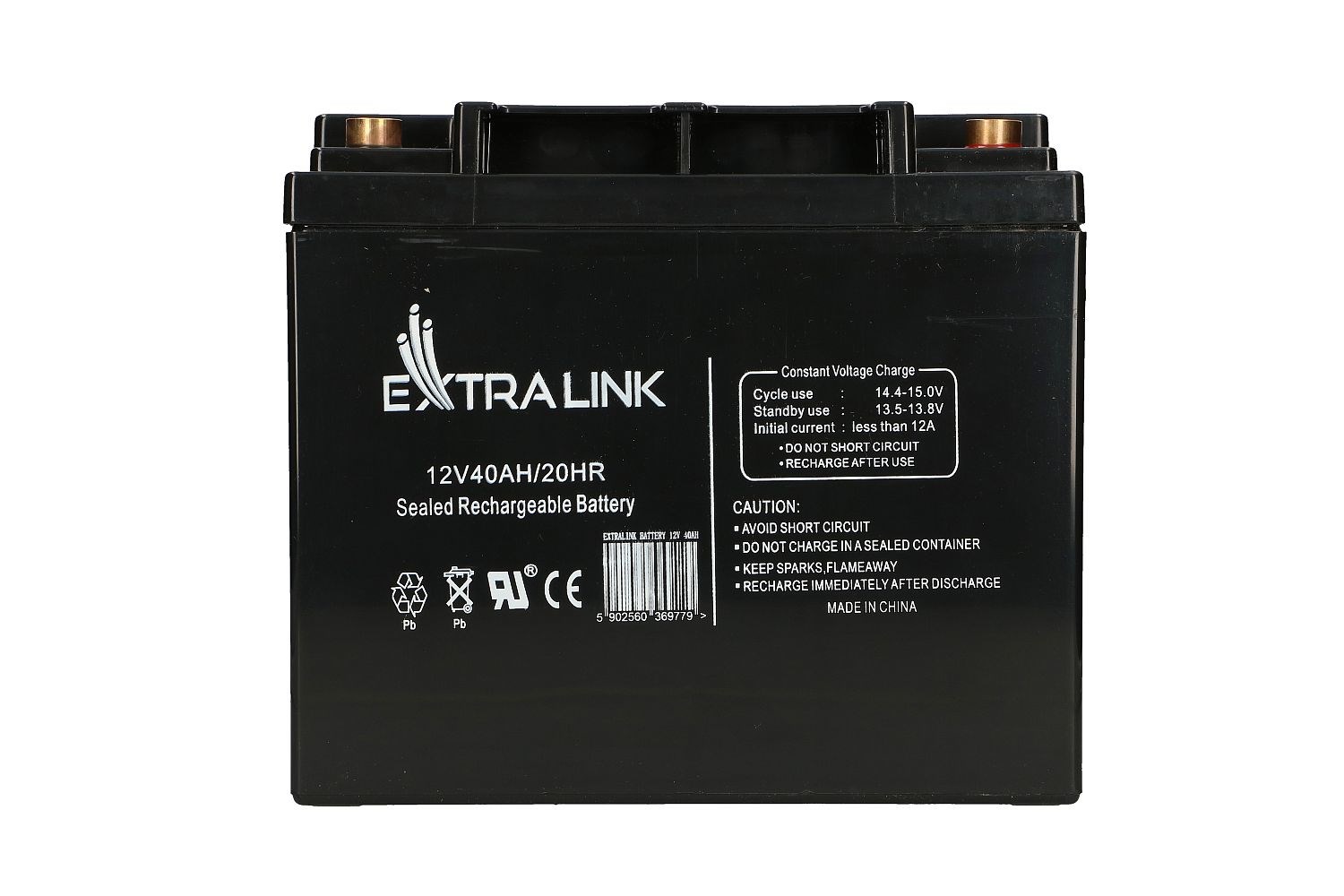 Extralink Accumulator AGM 12V 40Ah maintenance free-2