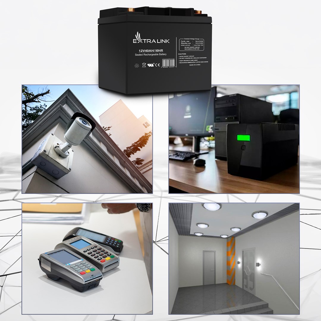 Extralink Accumulator AGM 12V 40Ah maintenance free-6
