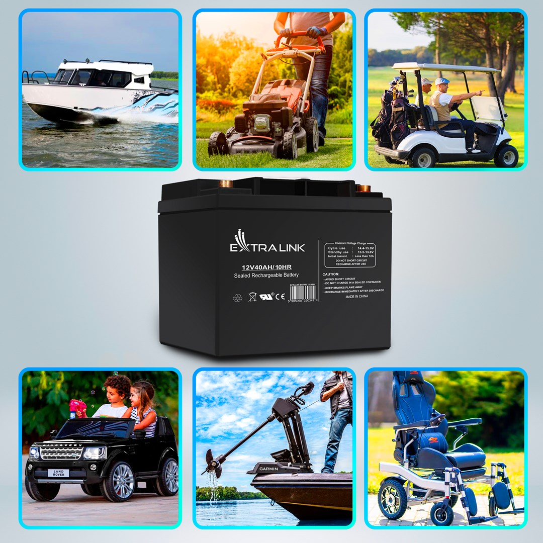 Extralink Accumulator AGM 12V 40Ah maintenance free-12