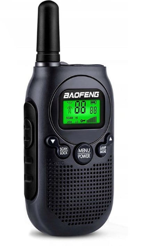 Walkie-Talkie set BAOFENG BF-T6 Panda, crna boja-0