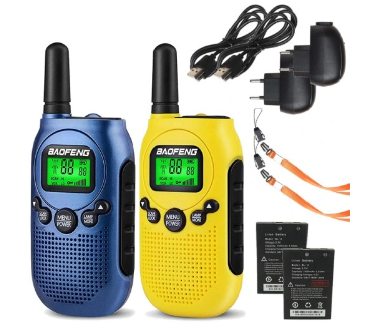 Walkie-Talkie set BAOFENG BF-T6 Panda, žuta boja-3