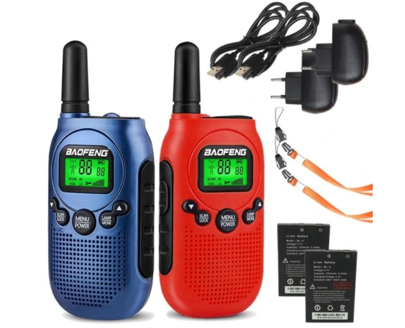 Walkie-Talkie set BAOFENG BF-T6 dječji, crvena boja-4