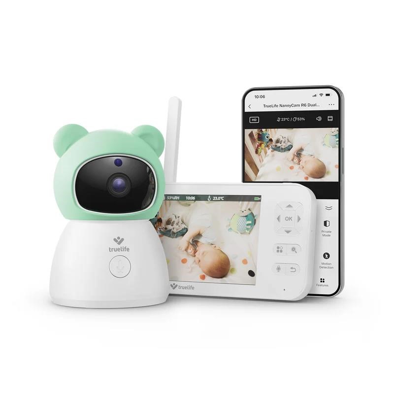 Digitalna video dadilja TRUELIFE NannyCam R6 Dual Smart (5" LCD, 360° kamera)-0