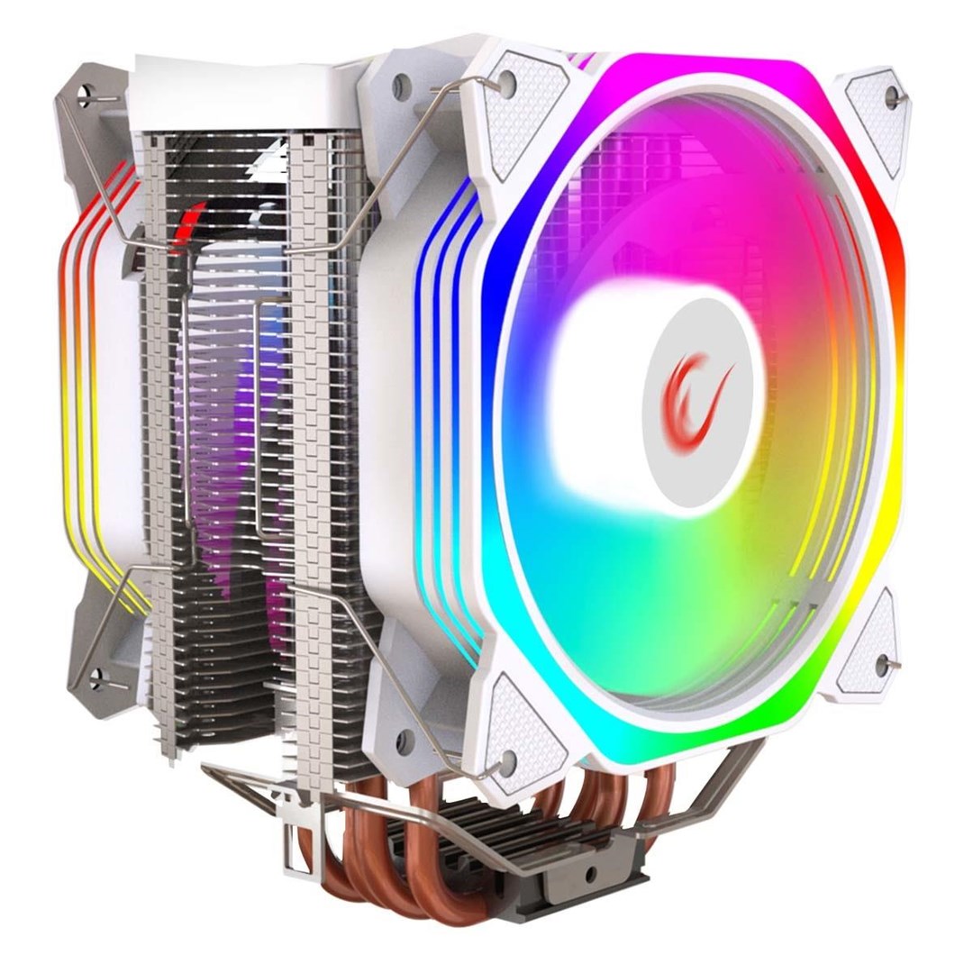 Hladnjak za procesor RAMPAGE OCTAGON C60 (2x 120mm ARGB) bijela boja-0