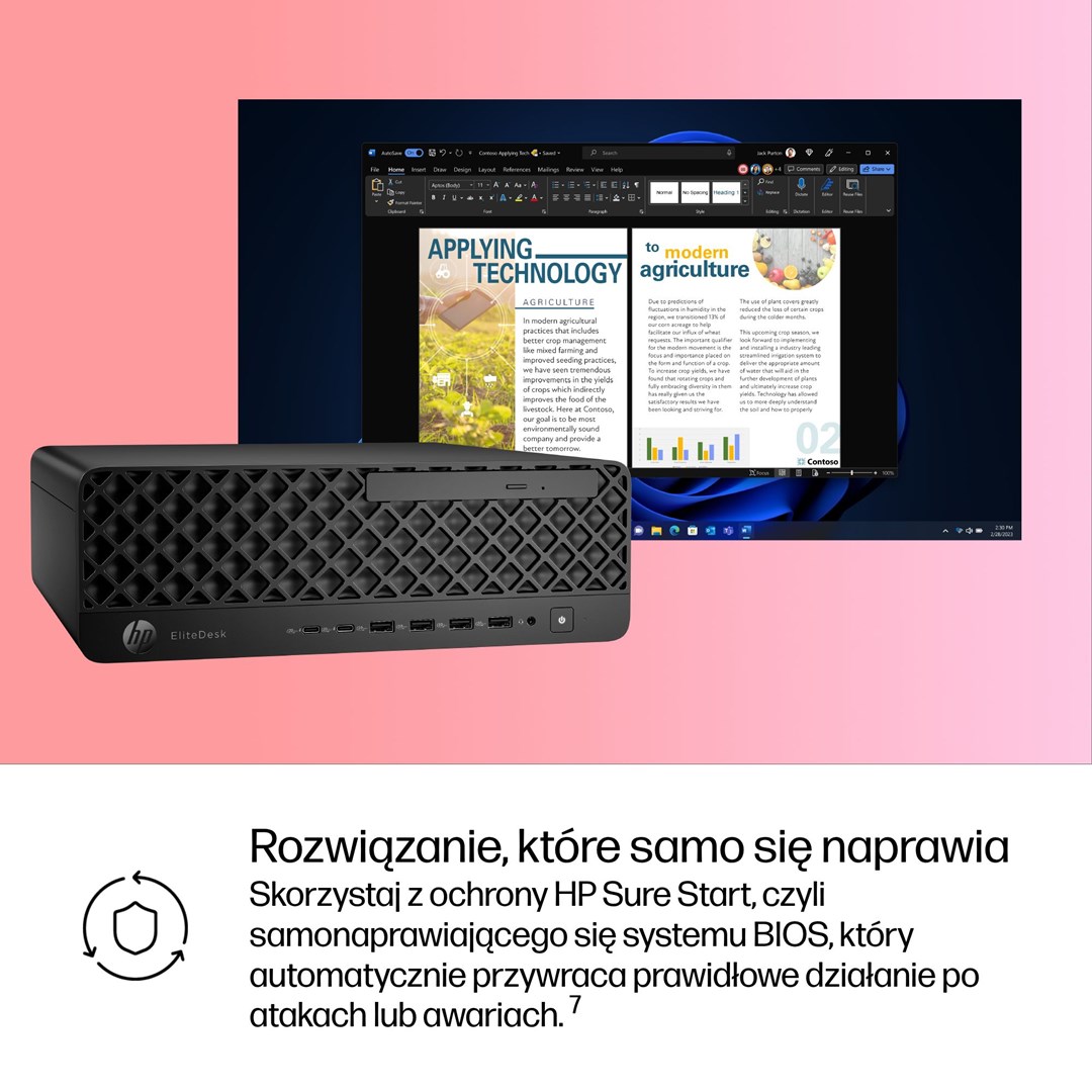Desktop računalo HP EliteDesk 8 SFF G1i (Intel Core Ultra 5 235, 16GB RAM, 512GB SSD, Intel Graphics, Windows 11 Pro, Small Form Factor)-9