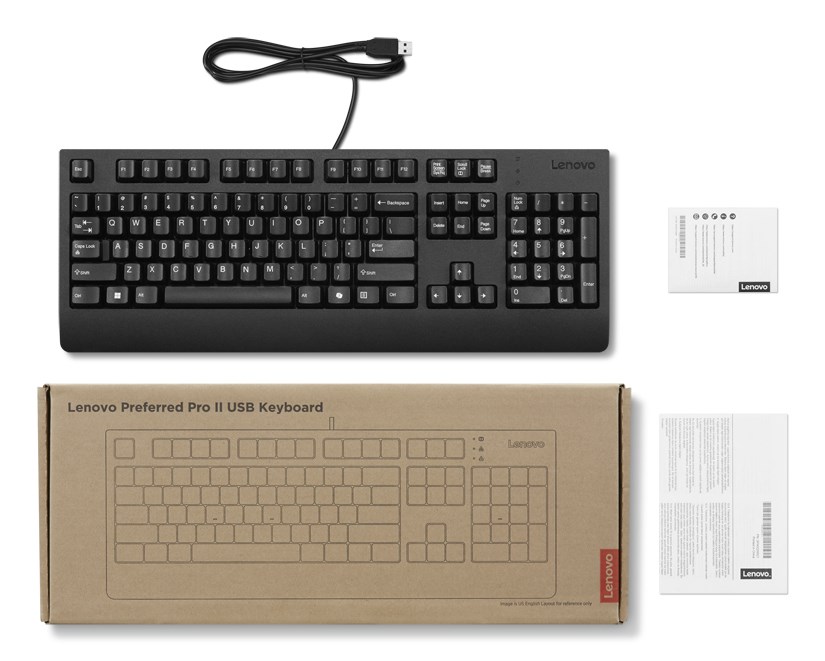 Lenovo 4Y41R64588 keyboard Home/Office USB US English Black-3