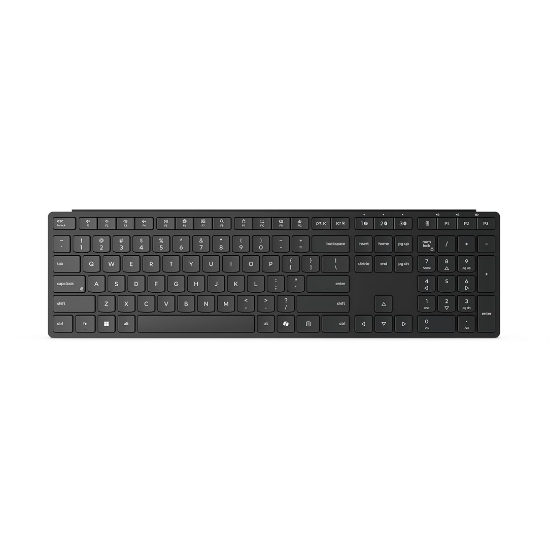 Lenovo Wireless Multi-Mode Pro 6000 keyboard Home/Office RF Wireless + Bluetooth QWERTY US English Black-0