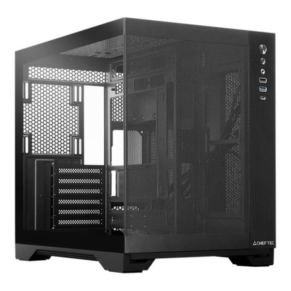 Kućište za računalo CHIEFTEC VISIO AIR GM-30B-M-FL-OP (ATX, bez napajanja) crna boja