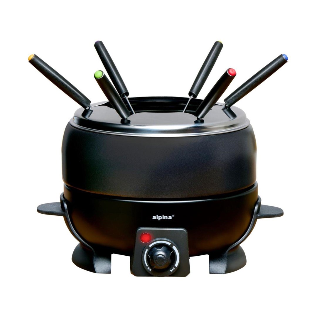 Fondue elektryczne ALPINA 2,3l 800W czarny-0
