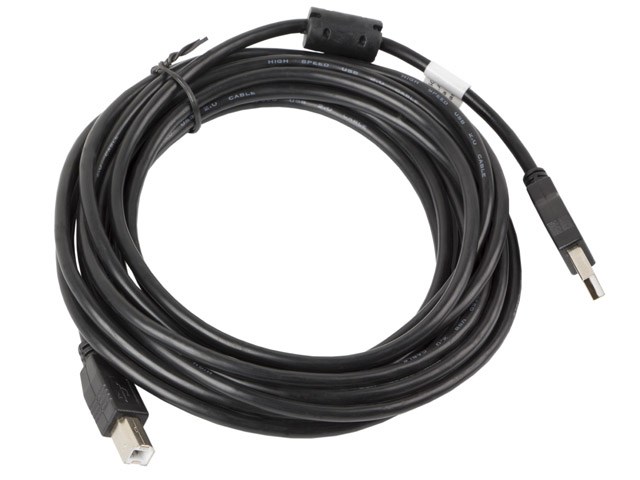 Lanberg CA-USBA-11CC-0050-BK USB cable USB 2.0 5 m USB B Black-1