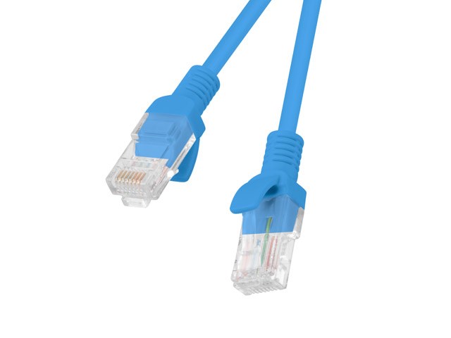 Lanberg PCU5-10CC-0025-B networking cable Blue 0.25 m Cat5e U/UTP (UTP)