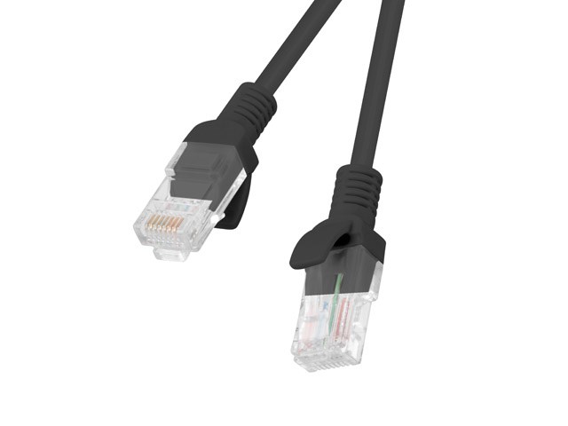 Patchcord UTP Lanberg PCU6-10CC-0300-BK (RJ45 - RJ45 ; 3m; U/UTP; 6; black color)