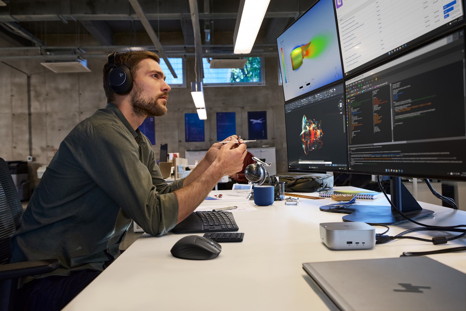 Bežični miš HP 780M Ultra-Fast-Scroll, crna boja-3
