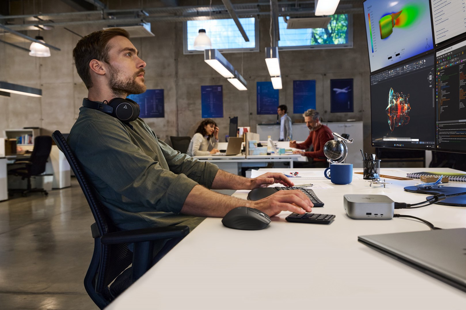 Bežični miš HP 780M Ultra-Fast-Scroll, crna boja-1