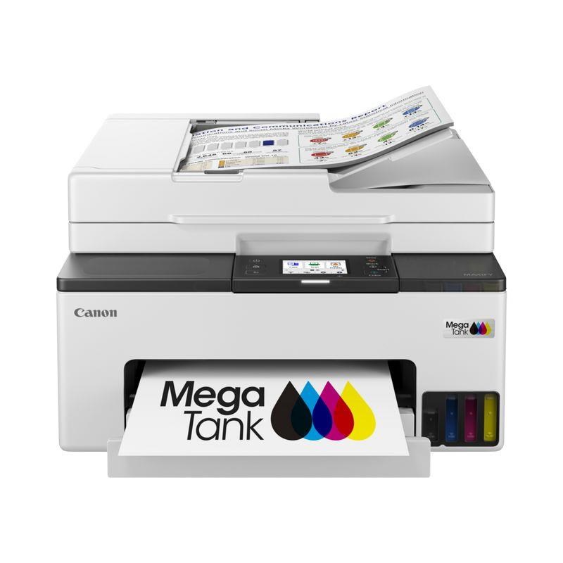 Multifunkcijski printer CANON Maxify GX2041 (tintni, u boji, ispis/kopiranje/skeniranje/fax, A4, 15 ppm, ADF, duplex, Wi-Fi, bijela boja)-0
