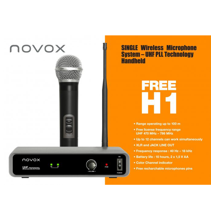 Bežični mikrofonski sustav NOVOX FREE H1 (UHF)-11