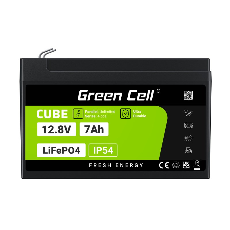 Green Cell LFPGC12V7AH UPS battery Lithium Iron Phosphate (LiFePO4) 12.8 V 7 Ah-25