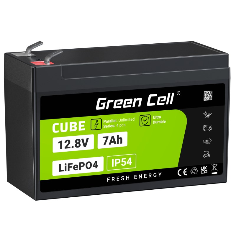 Green Cell LFPGC12V7AH UPS battery Lithium Iron Phosphate (LiFePO4) 12.8 V 7 Ah-1