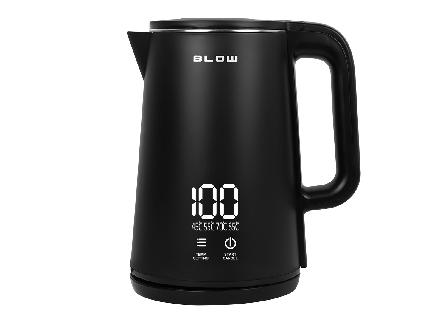 Kuhalo za vodu BLOW BK-18PB s LCD zaslonom, 2200W, 1.8L, crna boja