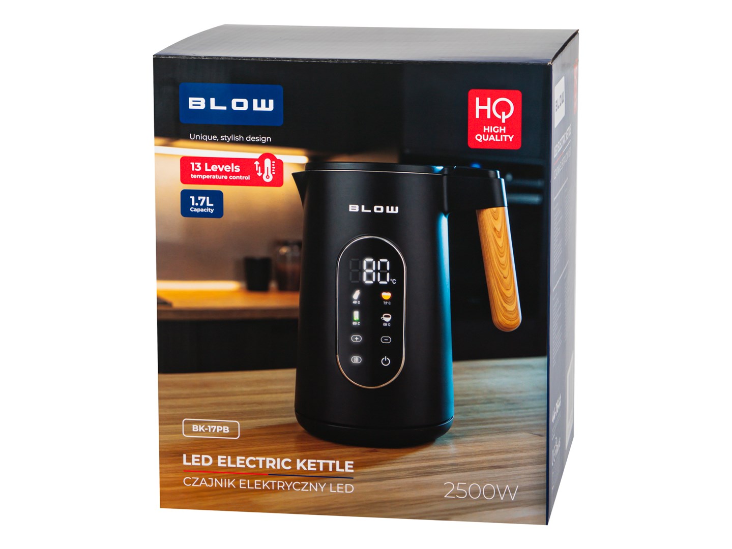 Kuhalo za vodu BLOW BK-17PB s kontrolom temperature 1.7L 2500W-5