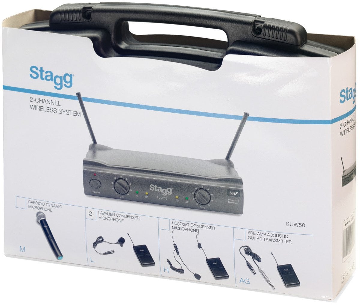Bežični mikrofonski sustav STAGG SUW 50 HH (UHF, 2 ručna mikrofona)-3