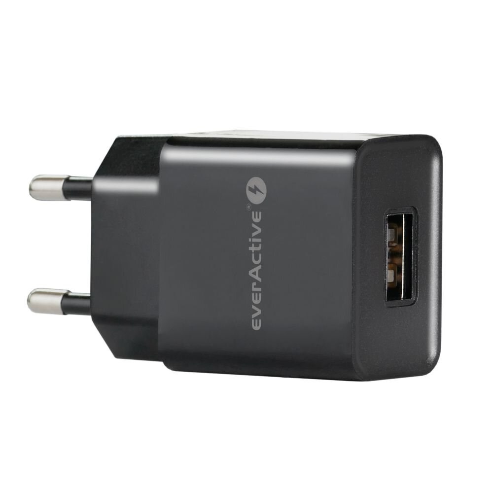 Mrežni punjač EVERACTIVE SC-200B 1x USB-A 2.4A crna boja