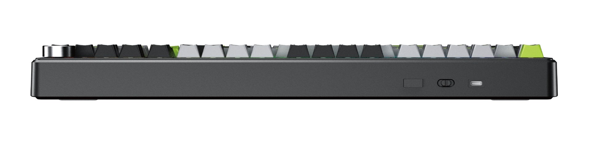 F99 Pro Black+Grey+Green GrayWood RGB AULA gasket keyboard-2